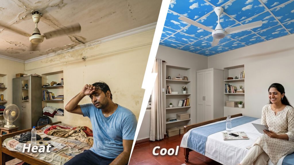 Beat the Heat: How Choosing the Right Ceiling can Keep your Home Cooler Naturally